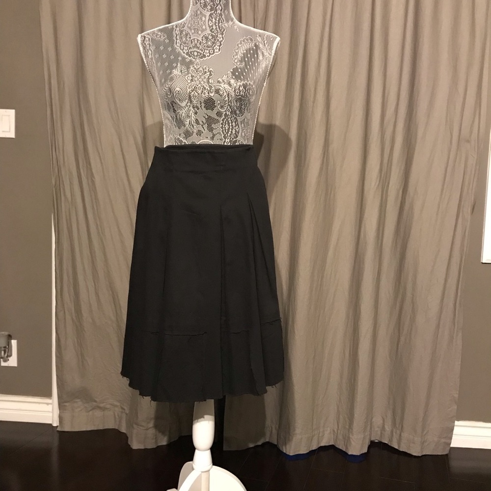 ZUCA Black Pleated Skirt.